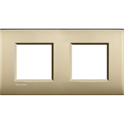 Rama ornament, 4 module (2m+2m), finisaj Auriu mat, Living Light LNE4802M2OF, alternativo.ro