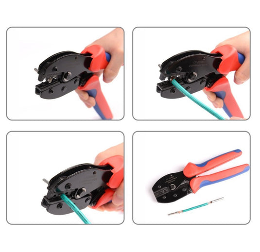 Cleste sertizat pini MC4, 220 mm, maner Nylon, 2.5-6mm², Aledio LY-2546B