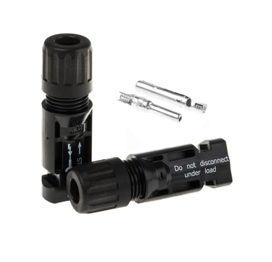 Set conectori pentru cablu solar, MC4, 4÷6mm², 1500V DC, Aledio