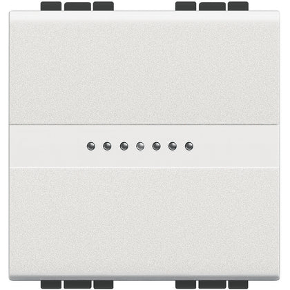 Intrerupator cruce axial, 2 module, 16A, borne automate, Alb, Living Light N4054M2, , alternativo.ro