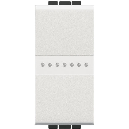 Intrerupator cruce axial, 1 modul, 16A, borne automate, Alb, Living Light N4054, , alternativo.ro