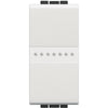 Intrerupator cruce axial, 1 modul, 16A, borne automate, Alb, Living Light N4054
