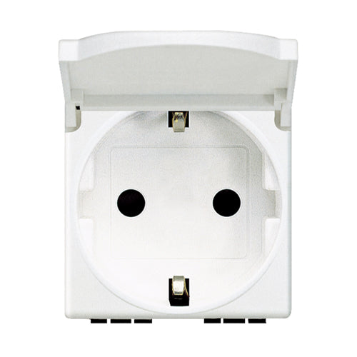 LIVING LIGHT PRIZA CU CAPAC STANDARD GERMAN 2P+T 16A 2M ALB N4141PW