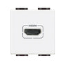 Priza HDMI, preconectata, 2 module, Alb, Living Light N4284