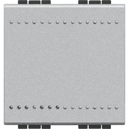 Buton cu revenire, ND, 2 module, 16A, borne cu surub, Aluminiu, Living Light NT4005M2A, alternativo.ro