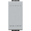 Buton cu revenire, ND, 1 modul, 16A, borne cu surub, Aluminiu, Living Light NT4005N