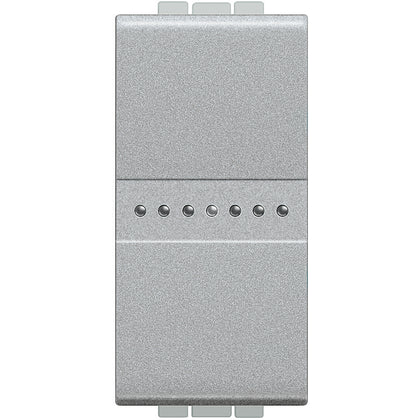 Intrerupator cruce axial, 1 modul, 16A, borne automate, Aluminiu, Living Light NT4054, , alternativo.ro
