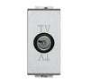 Priza TV, 1 modul, conexiune directa, conector tata, Aluminiu, Living Light NT4202D