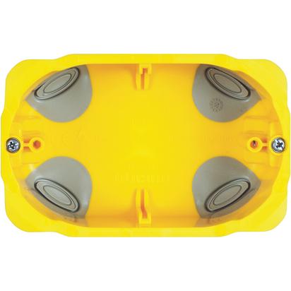 Doza aparataj modular, gips-carton, 3 module, 110x71x52mm, galben, Matix Bticino PB503N, , alternativo.ro