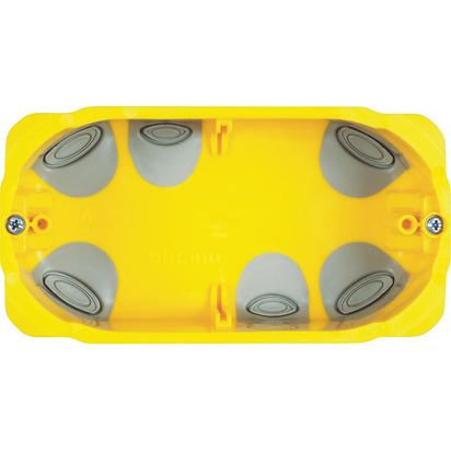 Doza aparataj modular, gips-carton, 4 module, 132.5x71x52mm, galben, Matix Bticino  PB504N, , alternativo.ro