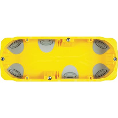 Doza aparataj modular, gips-carton, 6 module, 183x71x52mm, galben, Matix Bticino  PB506N