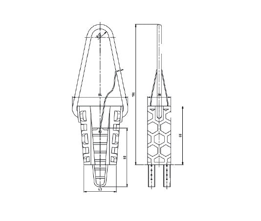 Clema de ancorare PA 4x25 U500_25-2C