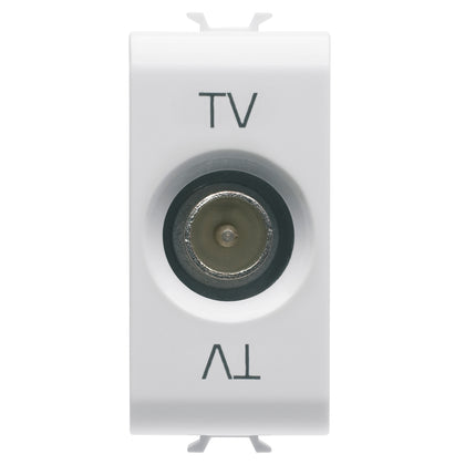 Priza TV, conexiune directa, 1 modul, alb, Chorus GW10361, , alternativo.ro