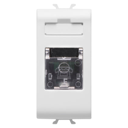 Priza telefon, RJ11, 1 modul, alb, Chorus GW10401, , alternativo.ro