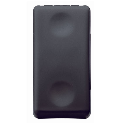 Buton cu revenire, 1 modul, 10A, contact ND, negru, System GW21510, , alternativo.ro