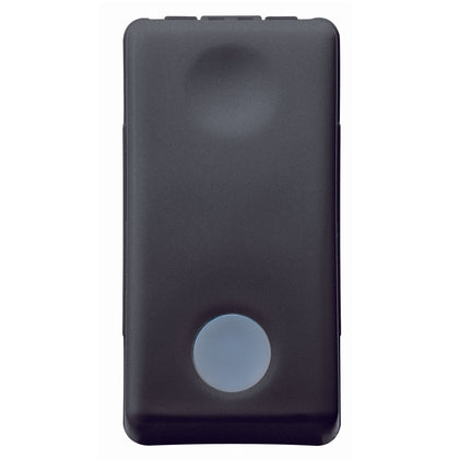 Intrerupator cap-scara, iluminabil, 1 modul, 16A, negru, System GW21588, , alternativo.ro