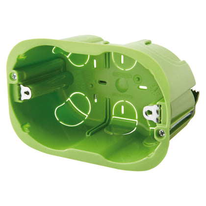 Doza de aparat, modulara, gips-carton, 3 module, 110x73x50mm, verde, Gewiss GW24403PM, , alternativo.ro