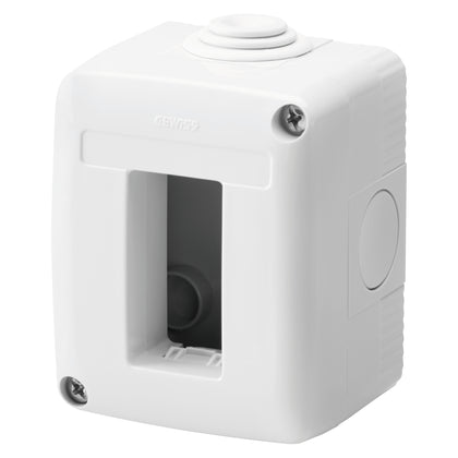 Doza aparataj, aparenta, 1 modul, IP40, gri, System GW27001, , alternativo.ro