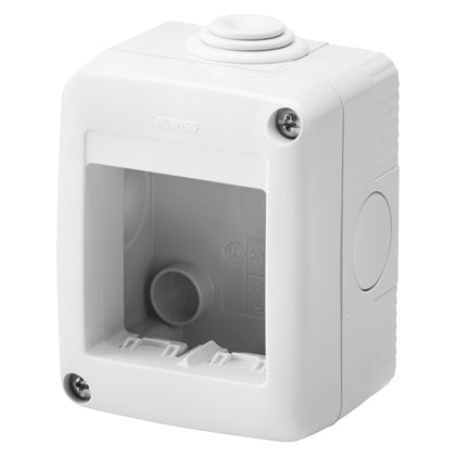 Doza aparataj, aparenta, 2 module, IP40, gri, System GW27002, , alternativo.ro