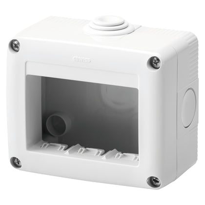 Doza aparataj, aparenta, 3 module, IP40, gri, System GW27003, , alternativo.ro