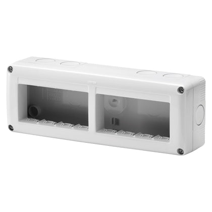 Doza aparataj, aparenta, 8 module, IP40, gri, System GW27006, , alternativo.ro