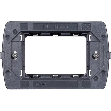 Suport aparataj modular, 3 module, cu suruburi, Living Light Air LN4703C, , alternativo.ro