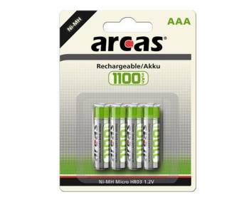 Acumulator, AAA, 1.2V, HR03, Ni-MH, 1100mAh, Arcas