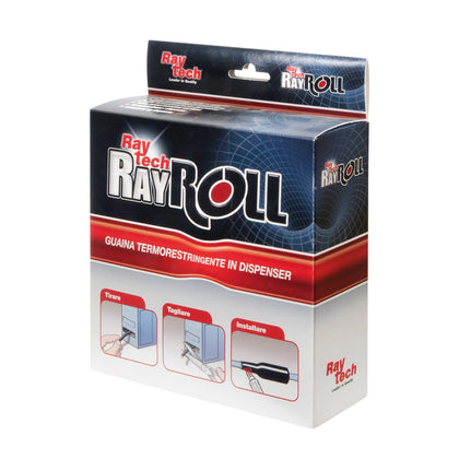 Rola tub termocontratabil, 4.8/2.4mm, 10m, negru, Rayroll 4.8, Raytech, , alternativo.ro