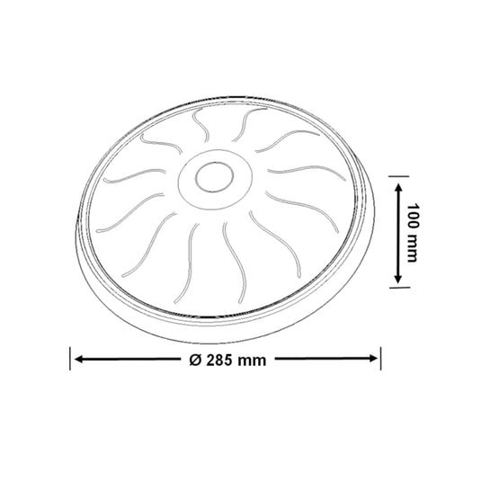Plafoniera cu senzor de miscare, 360°,  2xE27, 25W, Borled BR-10243-050