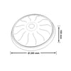Plafoniera cu senzor de miscare, 360°,  2xE27, 25W, Borled BR-10243-050